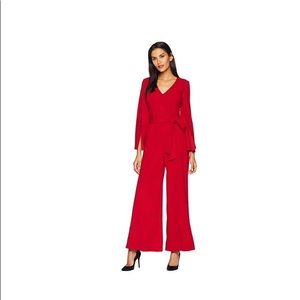 Slit Sleeve Tie Sash Jumpsuit